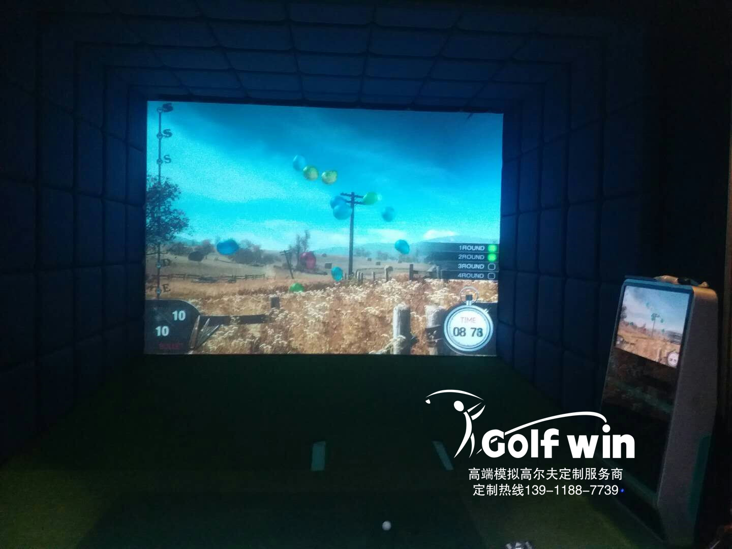 喜報：常州市武進(jìn)區(qū)某別墅室內(nèi)高爾夫+模擬射擊系統(tǒng)已驗收